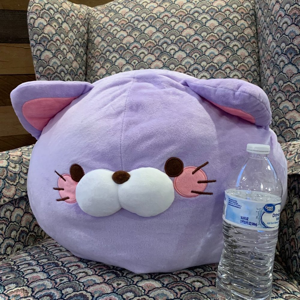 Kuroneko Large Purple Cat Plush